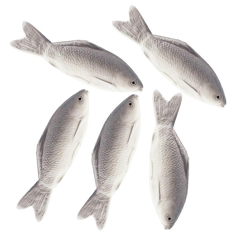 Fake Fish For Tank Artificial Sea Fish Model Durable Non-Toxic 5Pcs 13.80X4.30X2.20cm