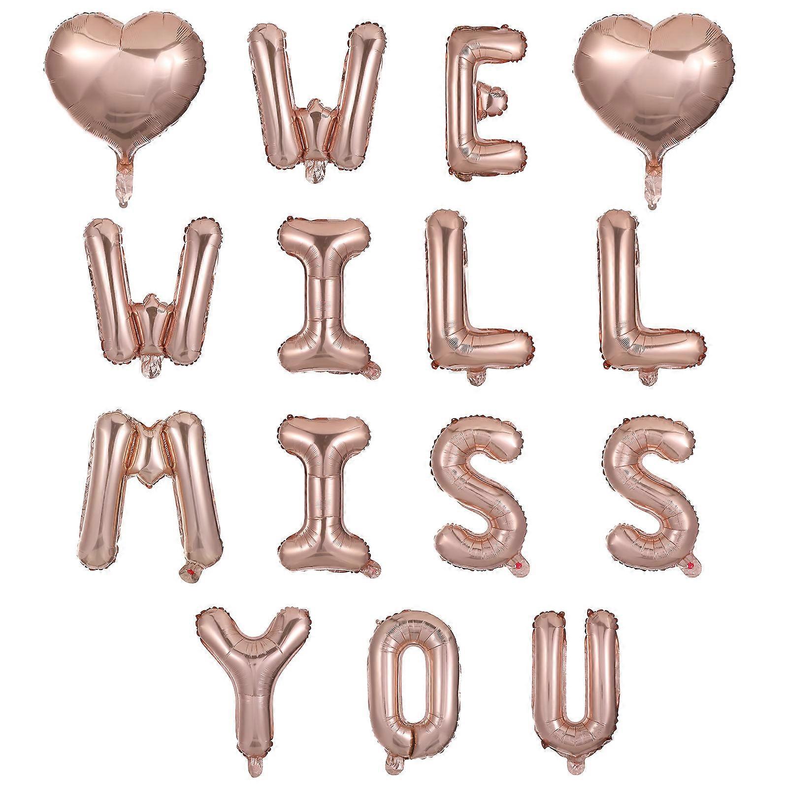 Graduation Alphabet Balloon Graduation Party Theme Background Wall Layout 16 Inch Rose Gold 1 Set