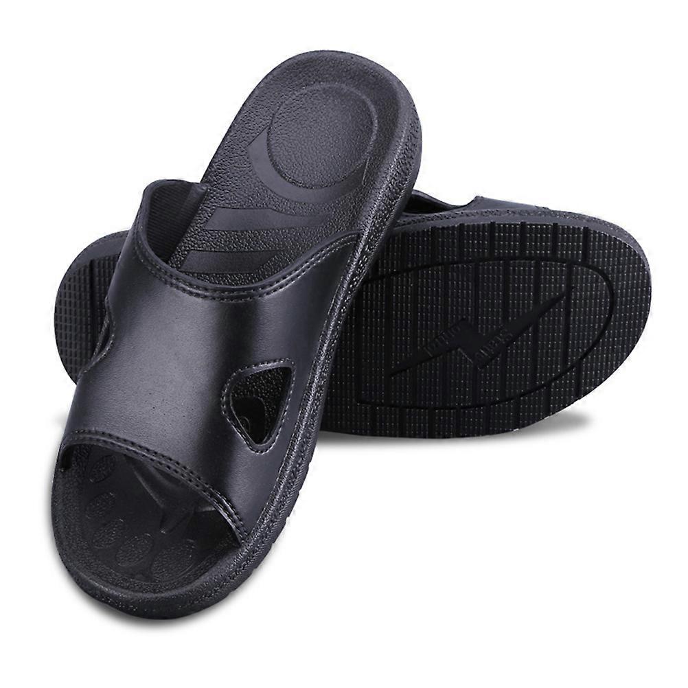 Anti Static Slippers For Clean Room Pu Bottom Black Size 44 Non Slip Dust Proof 1 Pair