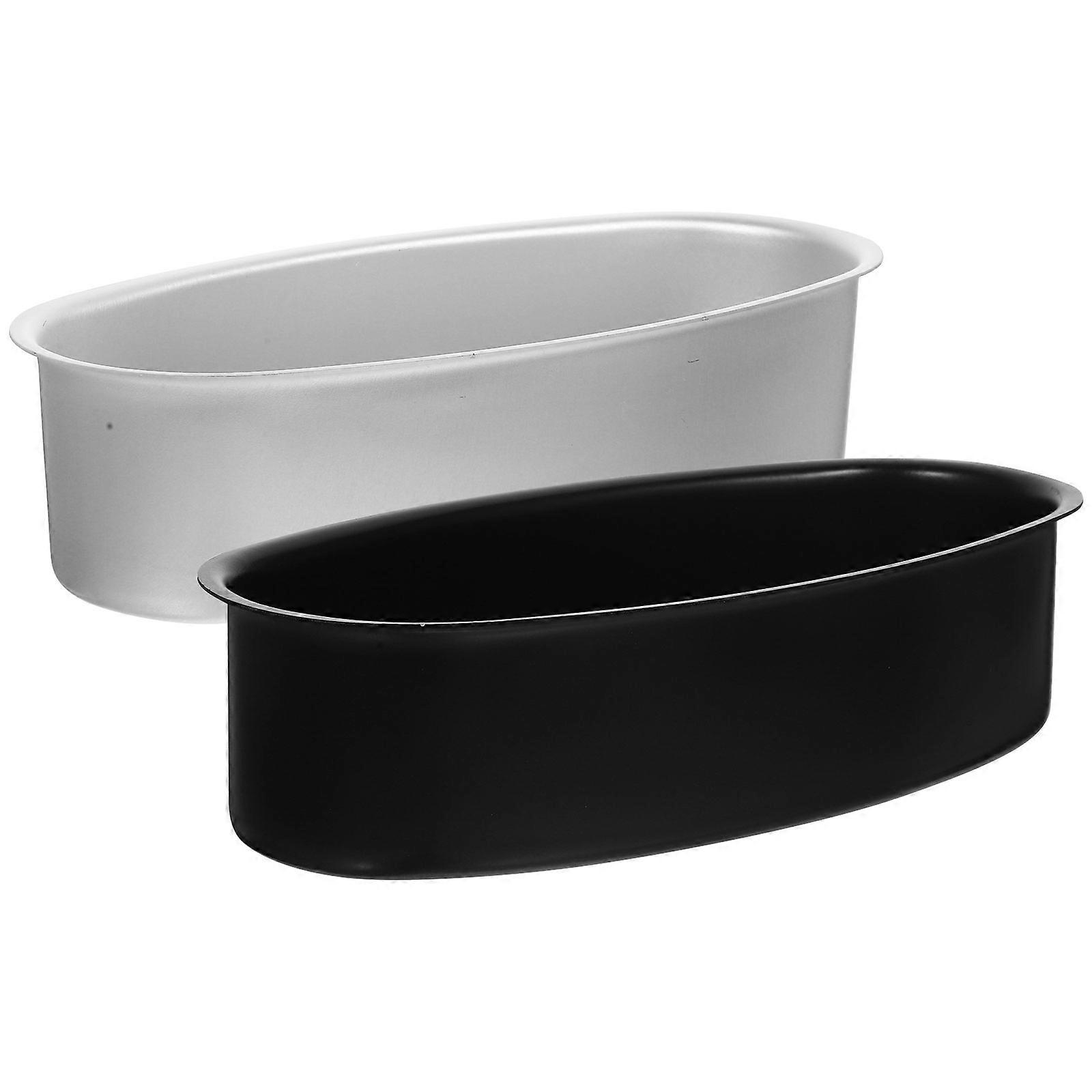 Oval Cake Pan Non Stick Baking Tool For Housewarming present 22.70X11.50X5.80cm Aluminium Alloy 2Pcs