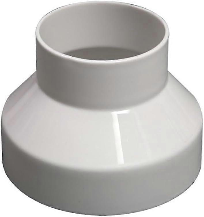 Ventilation duct reducer, 150mm to 100mm reducer for duct reduction, ventilation conversion, white color