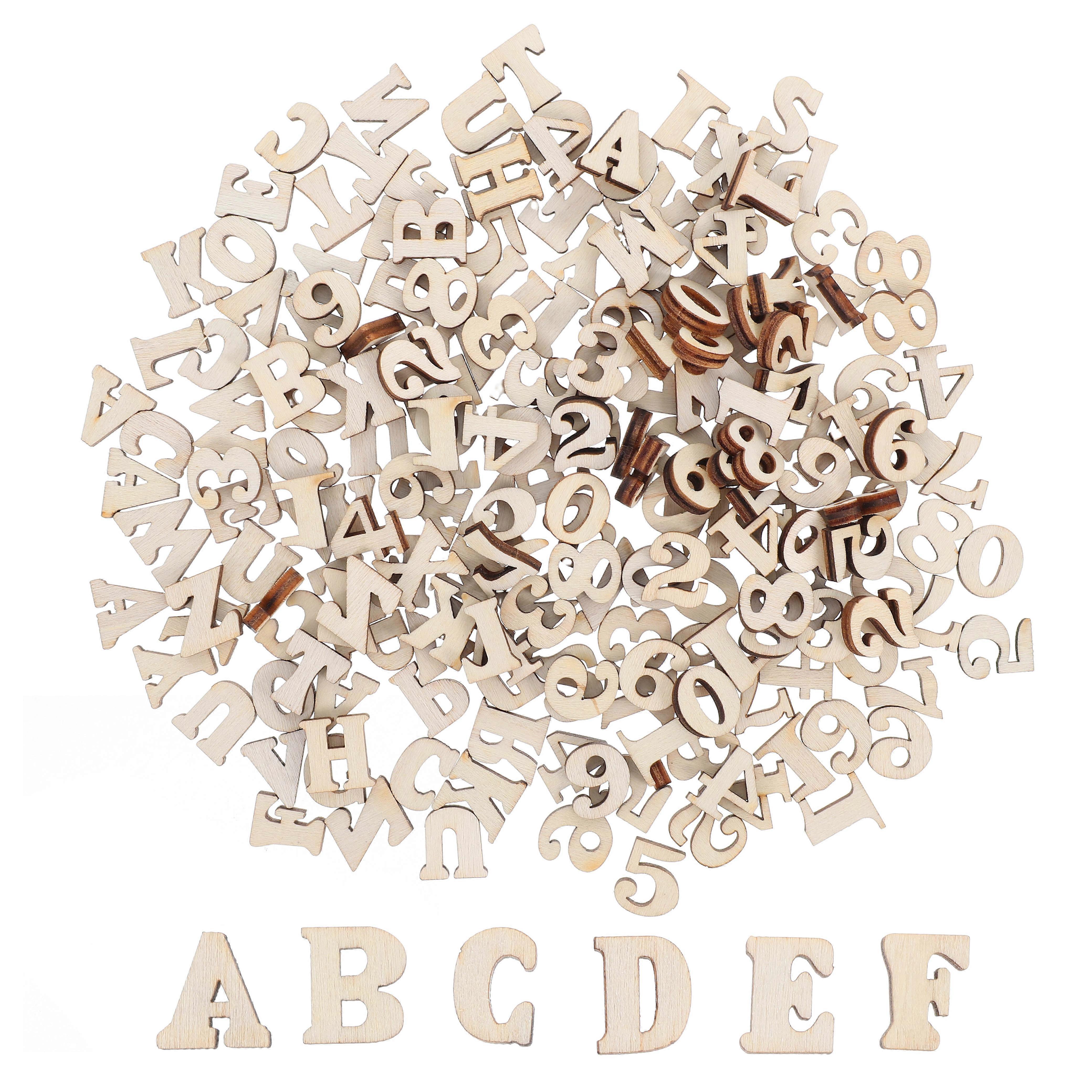 Wooden Toy Accessories for Craft Creative DIY Projects and Home Decoration 200pcs Beige Wooden