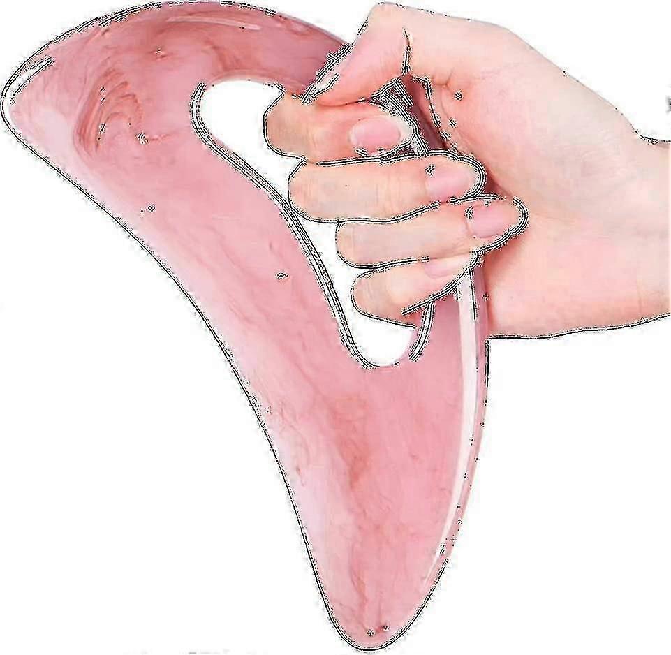 Strumento di massaggio Gua Sha con manico - Grande strumento di raschiatura in resina per viso, collo, schiena, gambe, drenaggio linfatico e cellulite