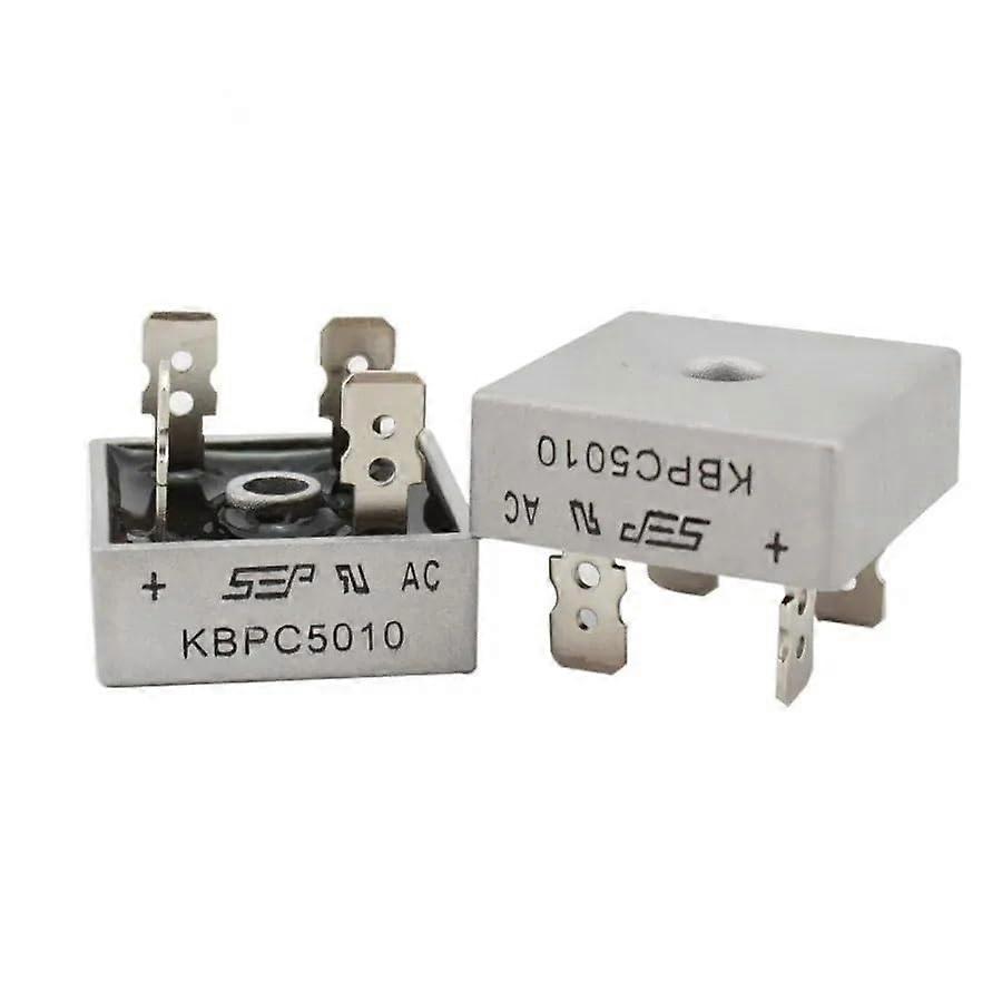 KBPC5010 Diode Bridge Rectifier 2PCS 50A 1000V High Efficiency for Power Supply Applications