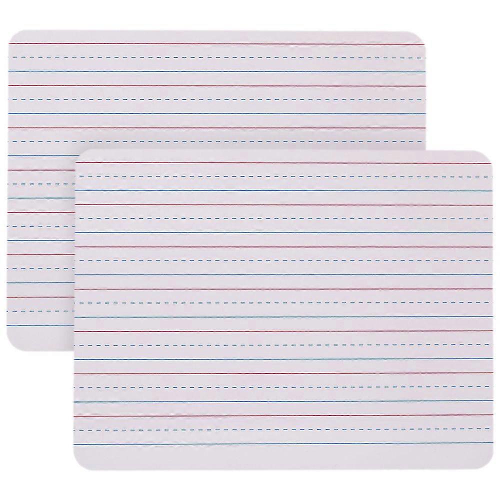 Educational Use Dry Erase Whiteboard Writing Board Graffiti Painting Learning Assistant Beige 30.50X22.80X0.30CM 2Pcs