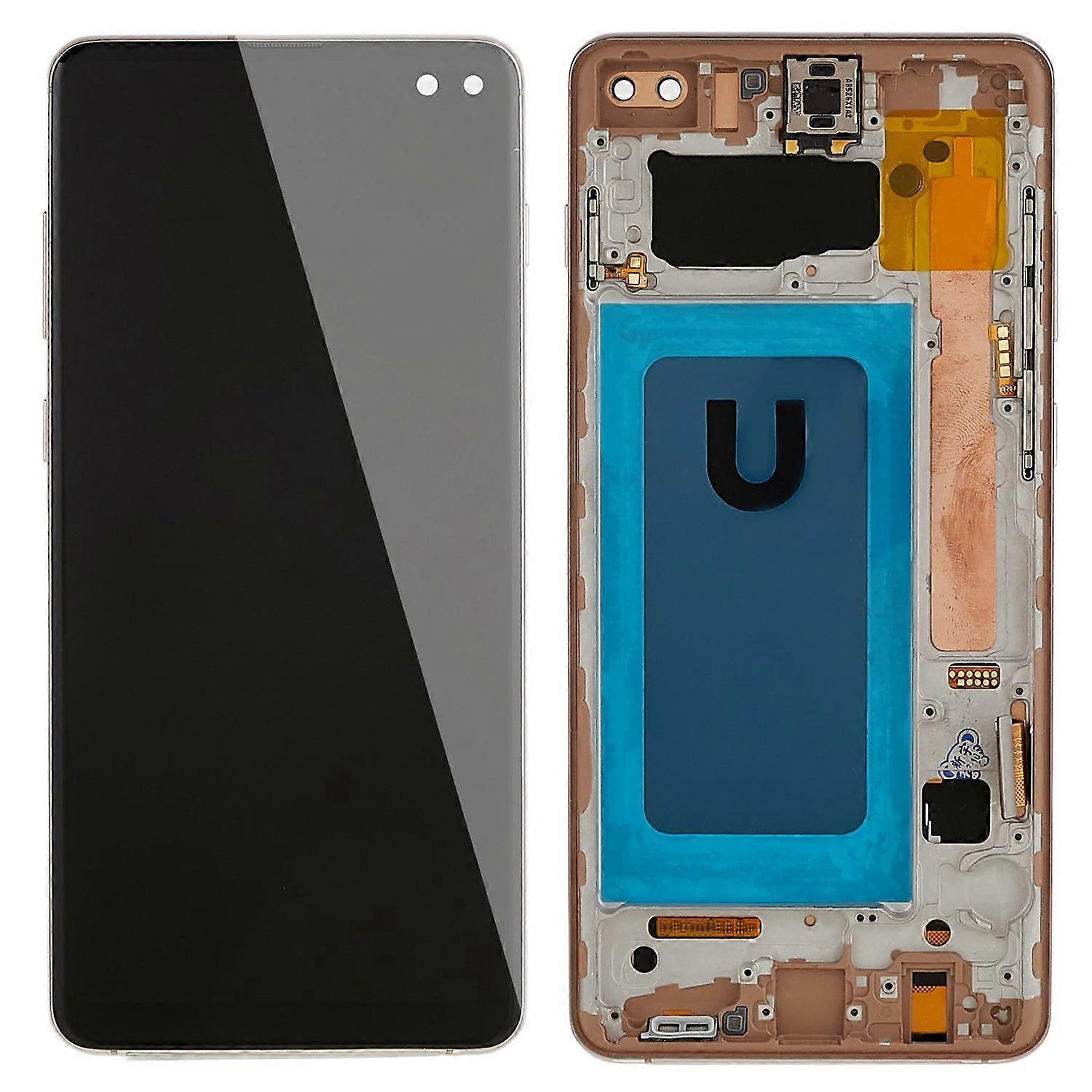 Para Samsung Galaxy S10 Plus G975 Pantalla LCD y ensamblaje de digitalizador + pieza de repuesto del marco (TFT