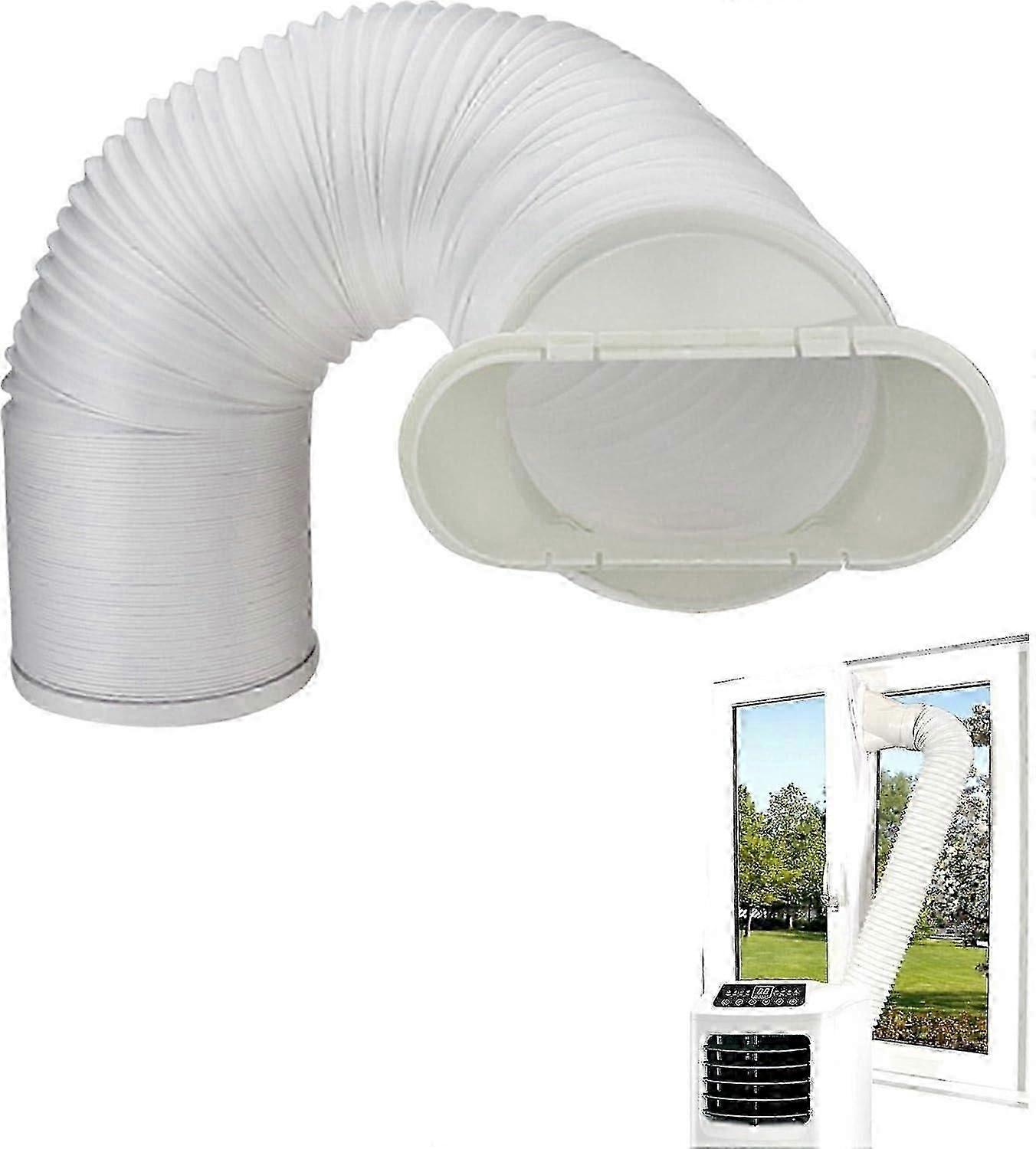 調節可能なポータブルエアコンホース、耐久性のあるデザインのユニバーサルAC排気ホース、柔軟な長さ150CM、耐熱性柔軟なPVCポリプロピレン