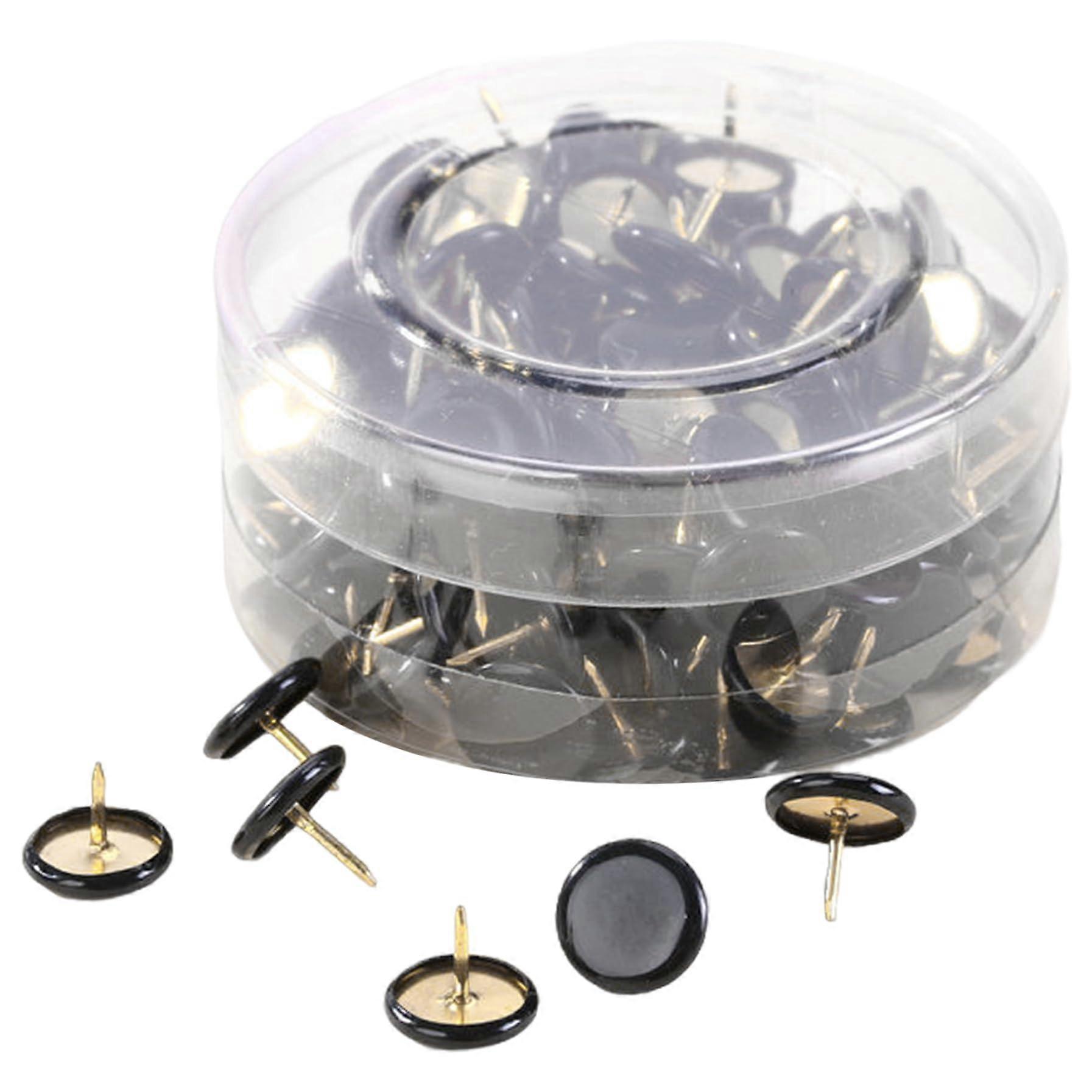 Daumenstecke, 100% Flat Head Thumbtacks with Storage Box, Reusable Push Pins for Bulletin Board, Corkboard, Office Cards, and Wall Thumb Tacks