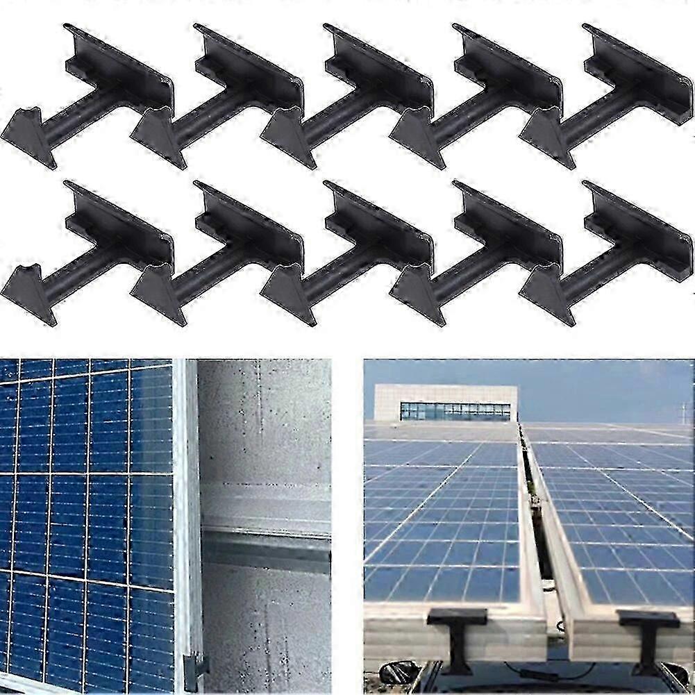 10Pcs Solar Panel Mount Bracket PV Photovoltaic Panel Water Drainage Clips Solar Power System Accessories