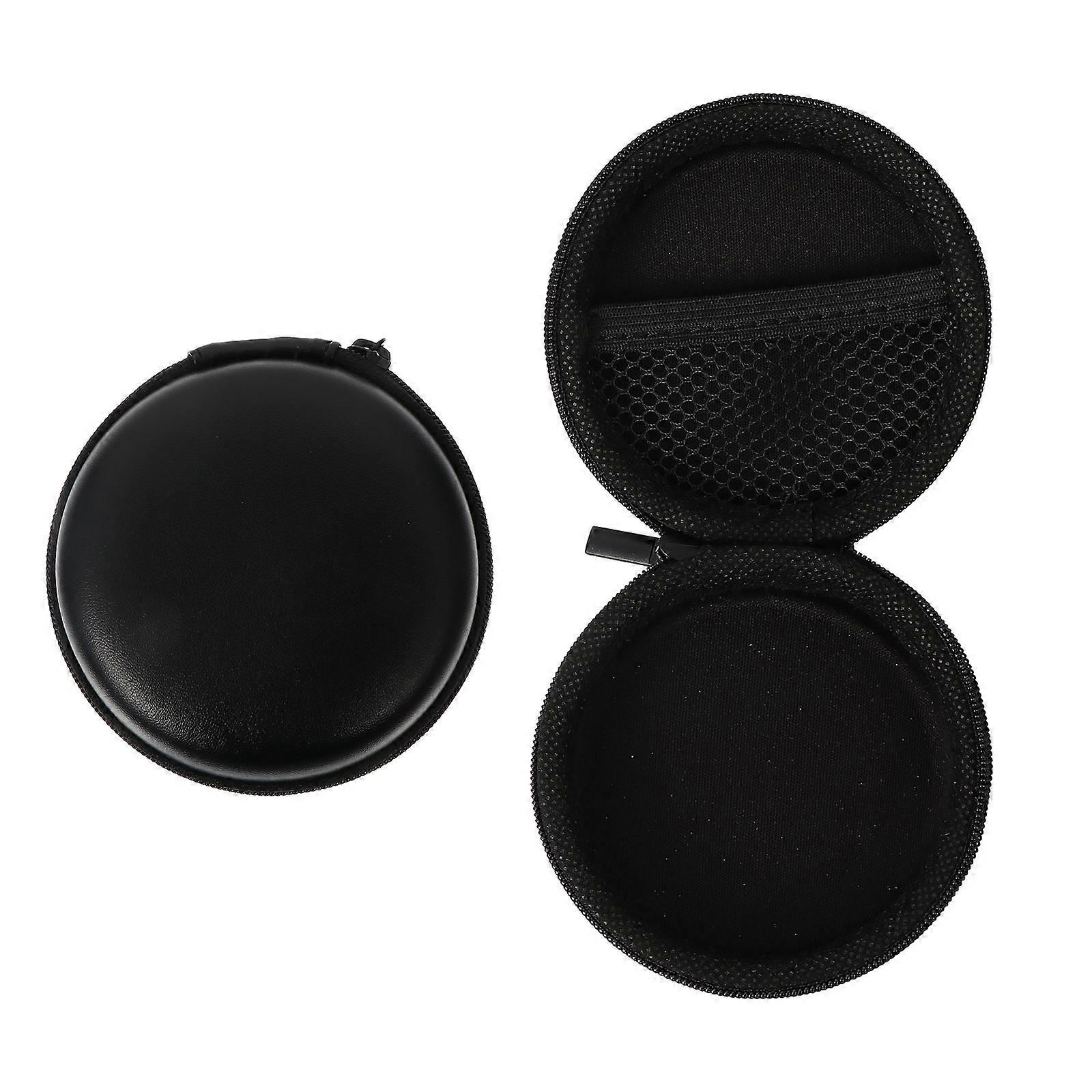 Protective Case for Earphones 8X8X4.2CM Durable Metal Zipper 2Pack
