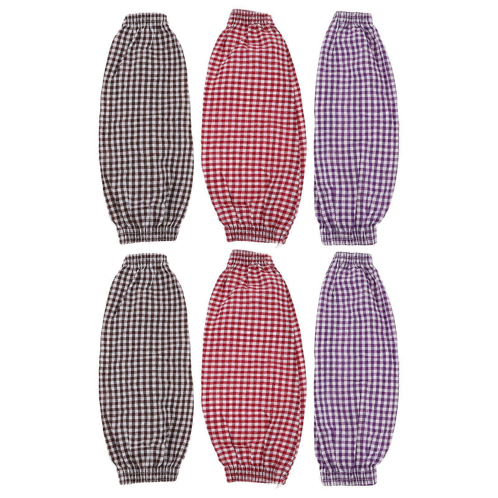 2PCS Anti Fouling Sleeve Covers, Protective Arm Guards for Cooking, Oil Resistant, Cotton Linen Material for Work