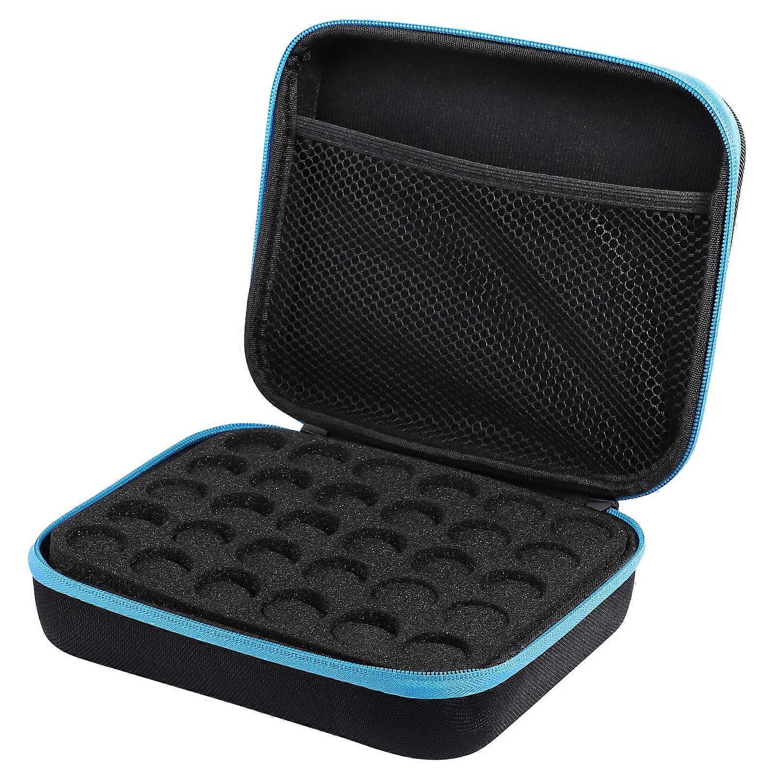 Aromatherapy Essential Oils Storage Box Lurrose Rectangular EVA Shockproof Drop Proof 1Pcs