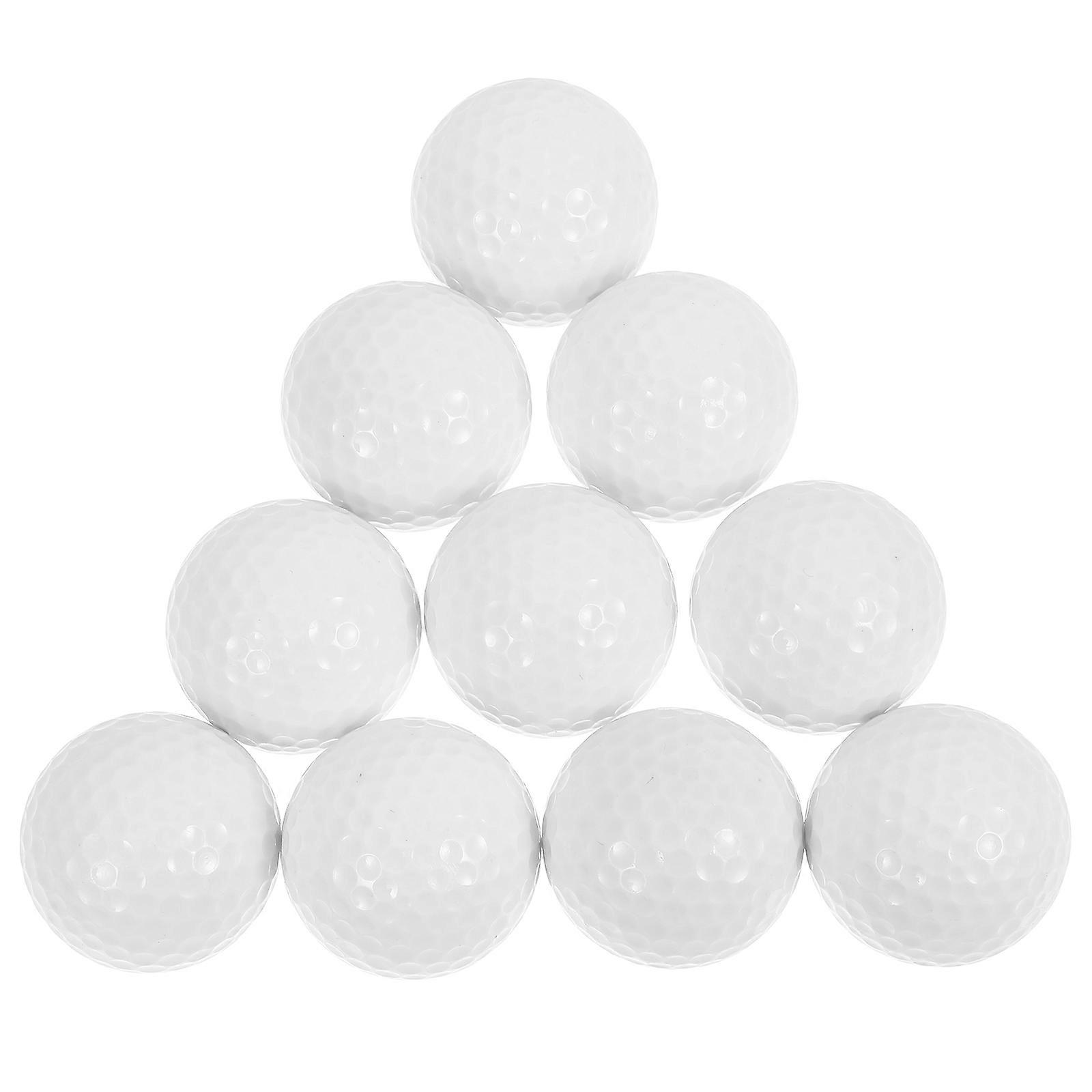 10pcs Lightweight Golf Practice Balls for Indoor Training – Durable Swing Practice for Beginners with Enhanced Distance Design