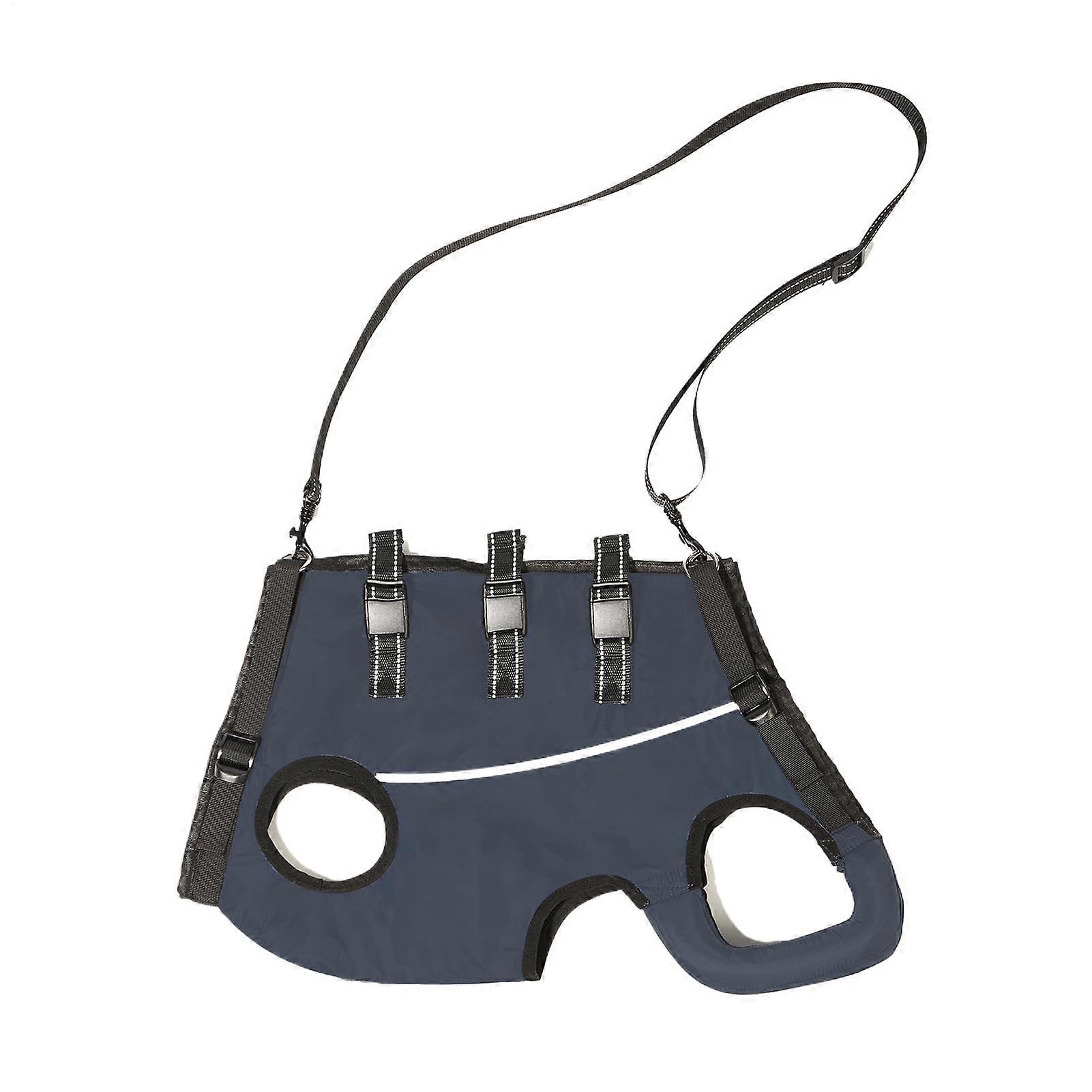 Dog Lift Harness | Adjustable Support for Weakness and Recovery | Outdoor Aid for Senior and Disabled Dogs in Navy Blue