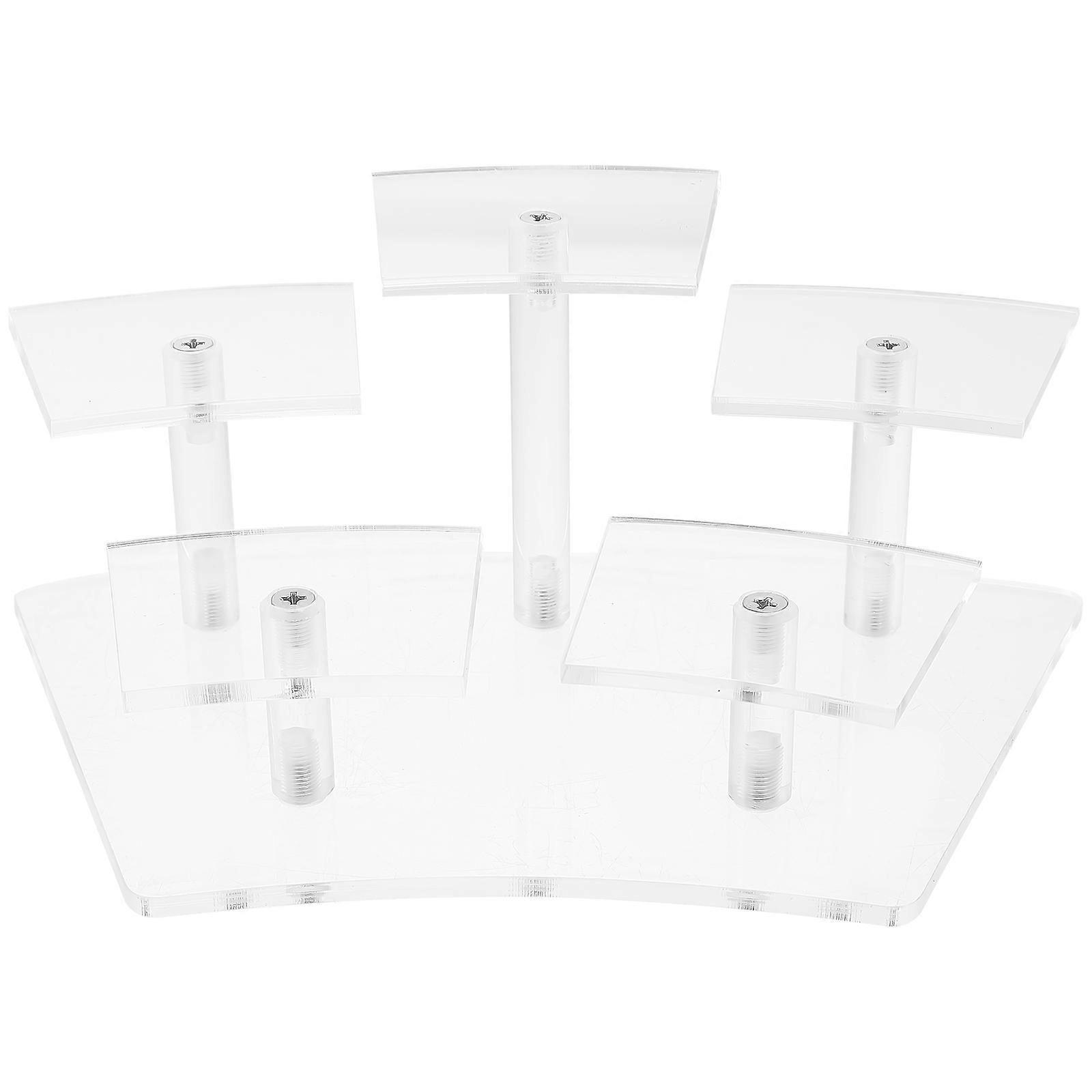 Acrylic Multi Tier Display Stand for Figurines, Jewelry, Perfumes – Transparent Storage Shelf for Home Decor and Collectibles