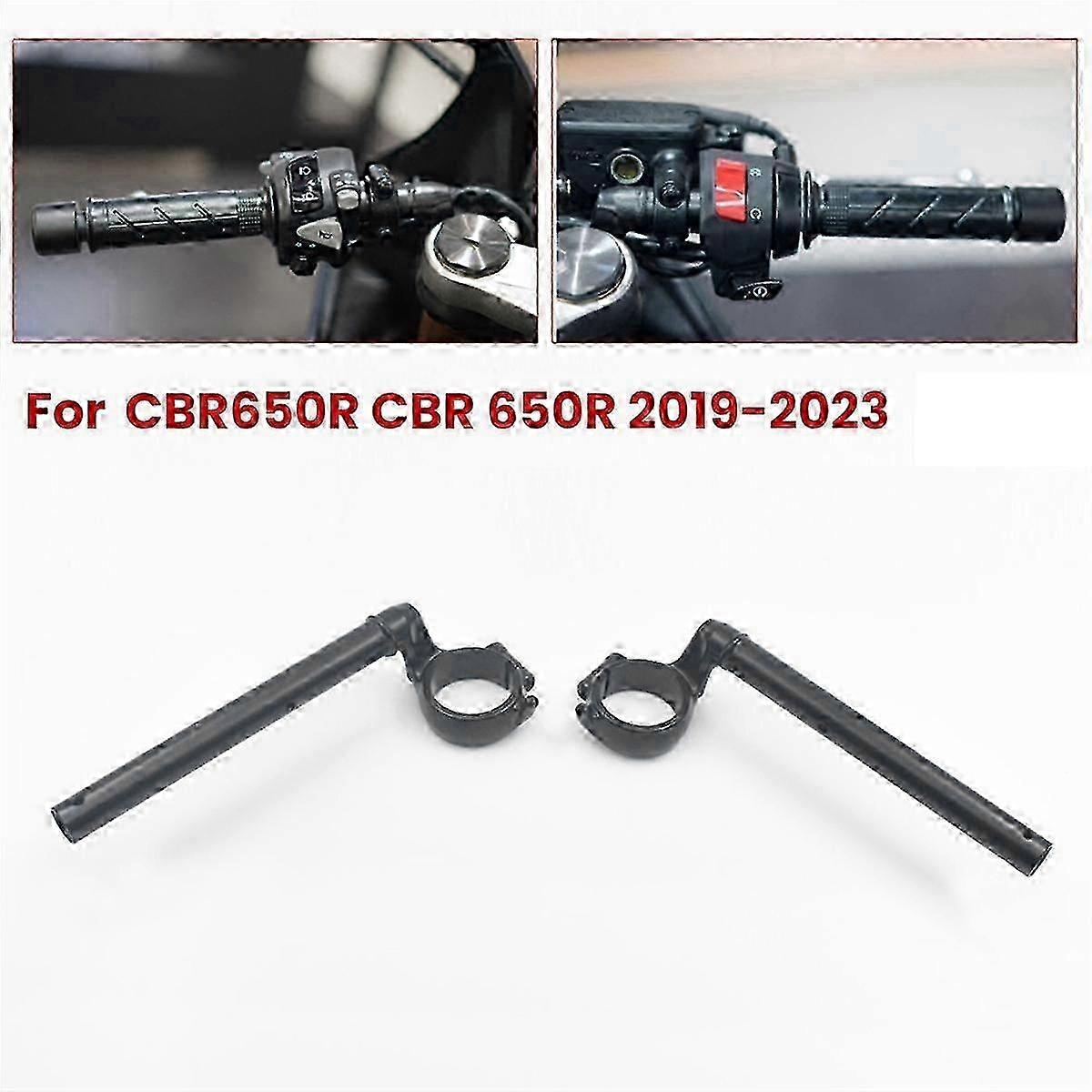 Motorcycle Black Right Handle Bar Clip-on Fork Tube Handlebars for CBR650R 650R 2019-2023 DS