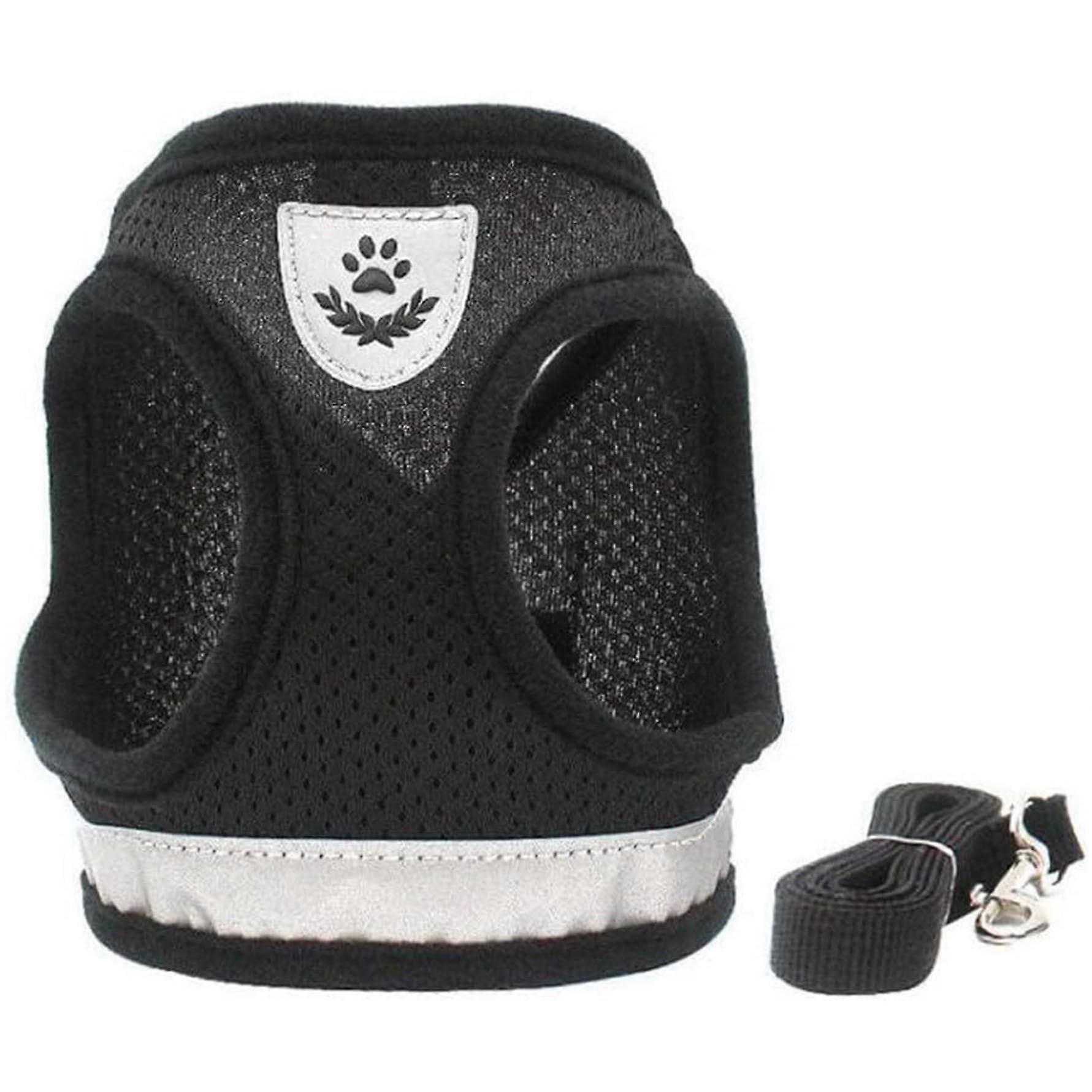 Dog Harness and Lead Set, Soft, Breathable Mesh, No Pull Dog Harness, Reflective Adjustable Dog Vest Strap for Small Dogs and Cats