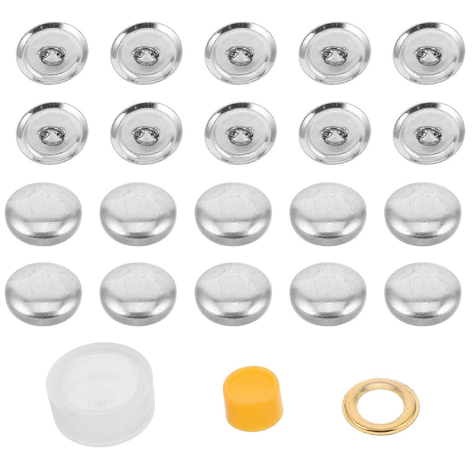 Fabric Button Maker Kit with Reusable Covered Buttons & Tools – DIY Sewing & Crafting Set for – Durable, Easy to Use for Beginners & Professionals