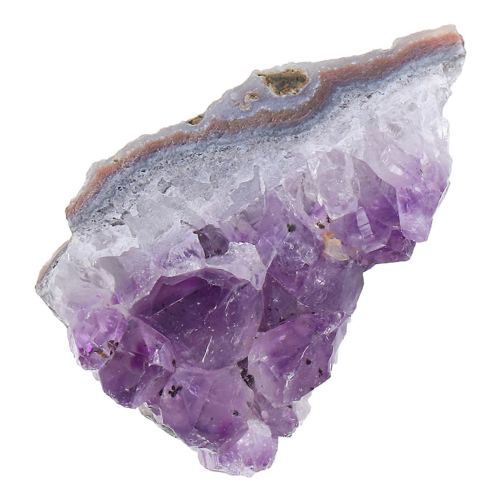 Natural Amethyst Crystal Cluster Unique Ornament for DIY Crafts, Home Decor & Meditation, Chic Tabletop Adornment for Photo Props