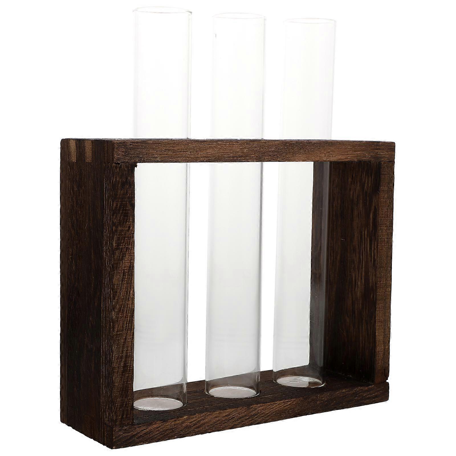 Durable Decorative Planter with Unique Transparent Appearance for Indoor Adornment Brown Synthentic Material