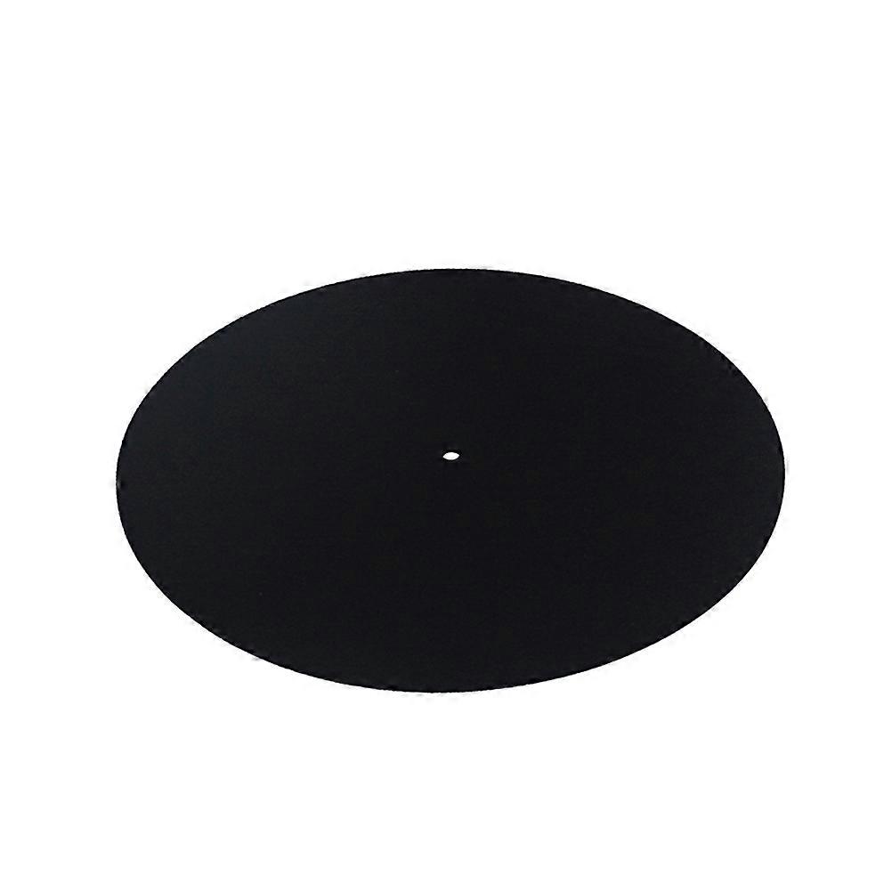 Static Wool Turntable Mat Pad for Vinyl Records – Non Slip Design, Compatible with All , Black