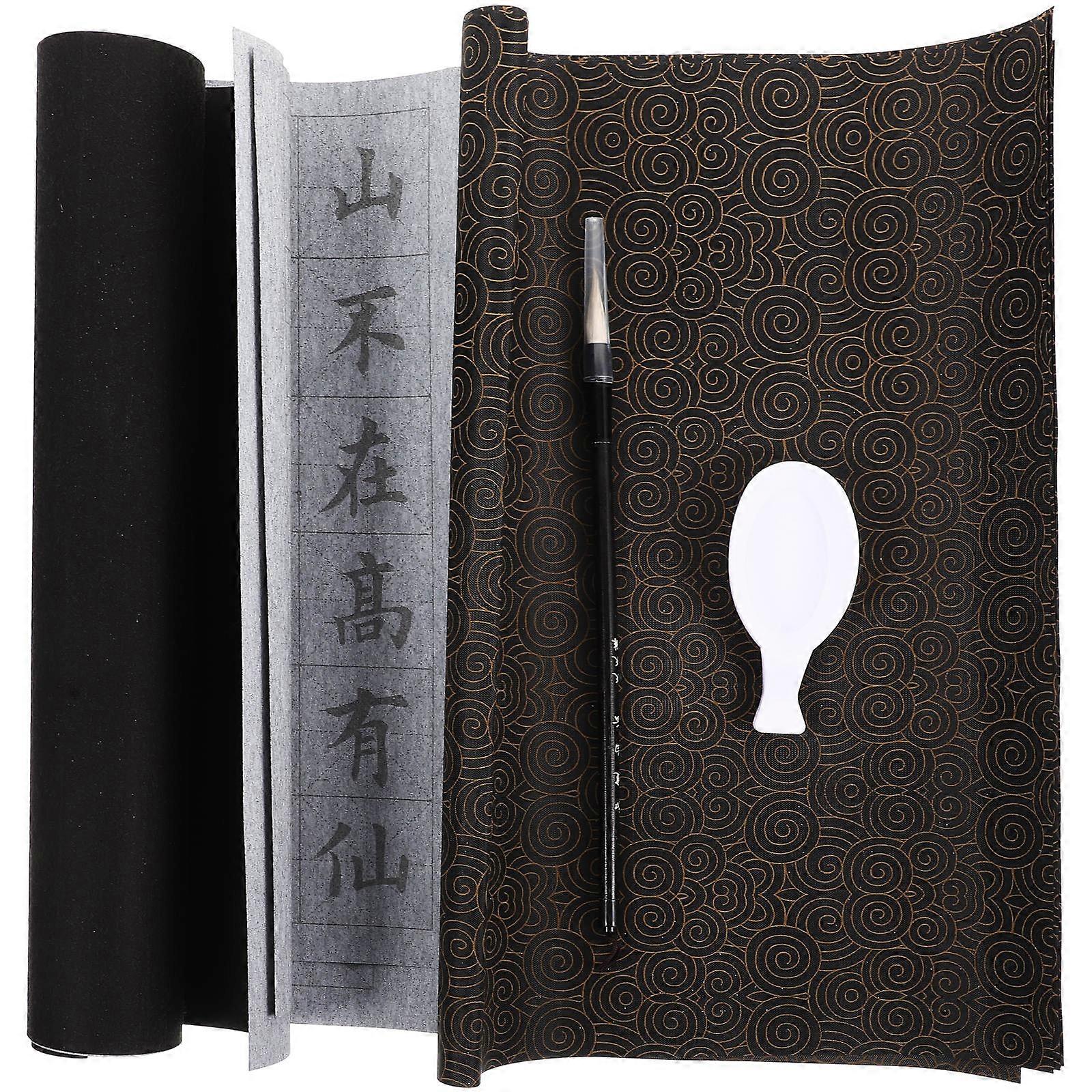 Reusable Writing Cloth Household Calligraphy Paper Rectangular Shape Water Absorbing For Beginners 68X33cm Multi 1Set