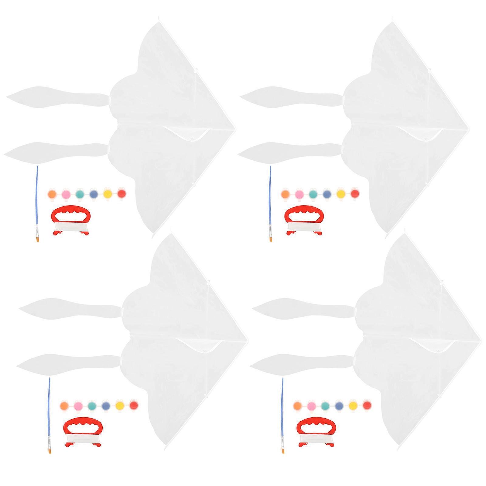 Creative Kite Set Graffiti Kites Kits For Children Park Beach Empty Place 100X80CM Diy Design 4 Sets