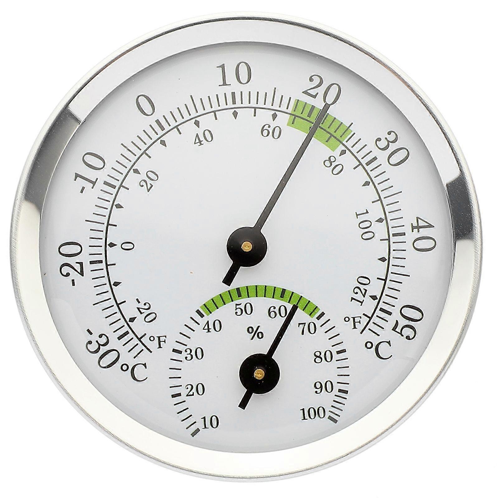 Micro Pointer Termohigrómetro Medidor de temperatura Higrómetro interior doméstico Plata