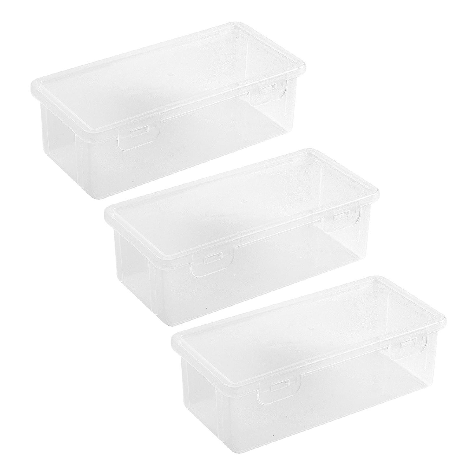 2/3Pcs Hard Pencil Box Stackable Clear Pencil Case Big Capacity Pen Box Colored Pencil Storage Box Art Maker Organizers Multicolor