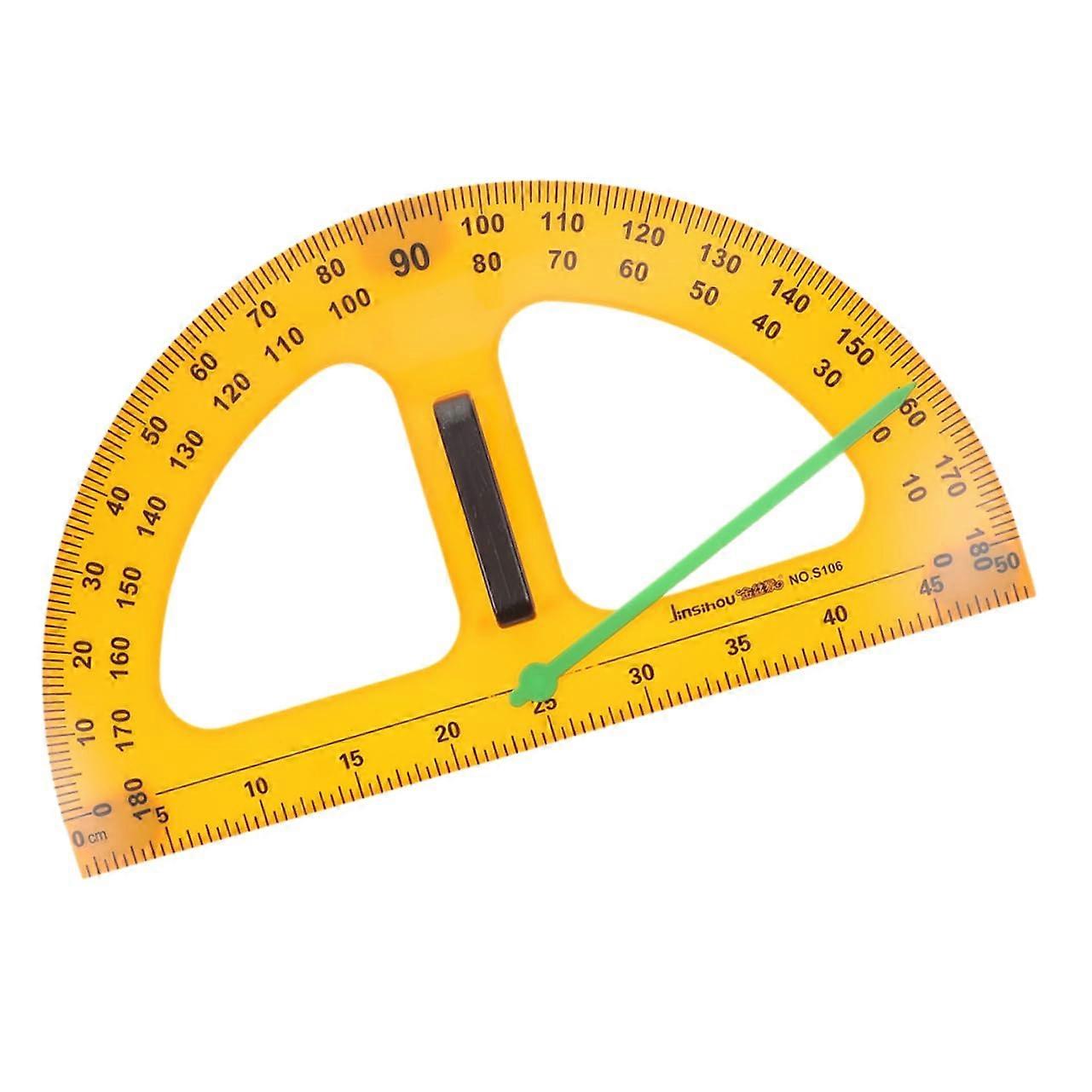 Multifunctional teaching geomatics protractor made of quality materials for use in classroom drawing and measuring boards.