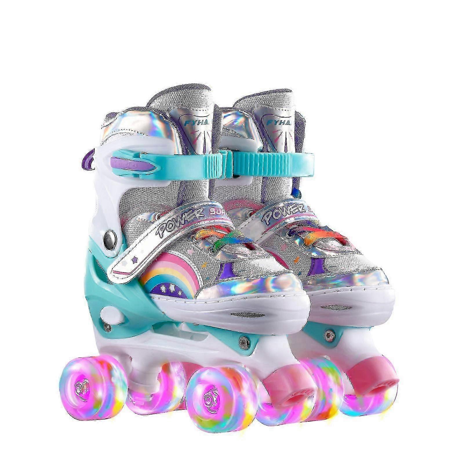 أحذية التزلج للأطفال صف مزدوج أحذية التزلج على الجليد مجموعة كاملة للأطفال صف مزدوج أحذية التزلج على الجليد التسول