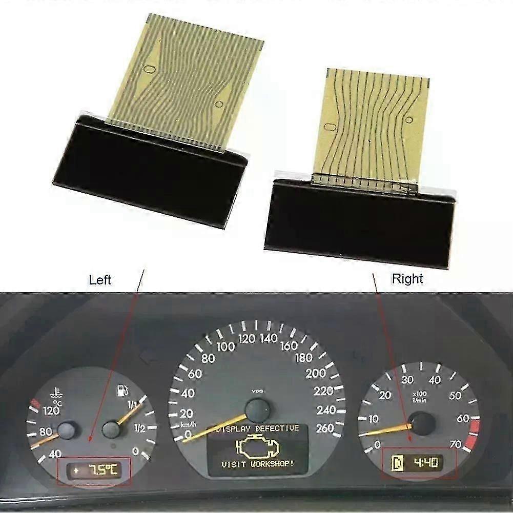 2 Pcs Car LCD Screen LCD Display Replacement Fit For  Mercedes E-Class W210 CLK-Class W208 SLK-Class R170 W202 Car Accessories