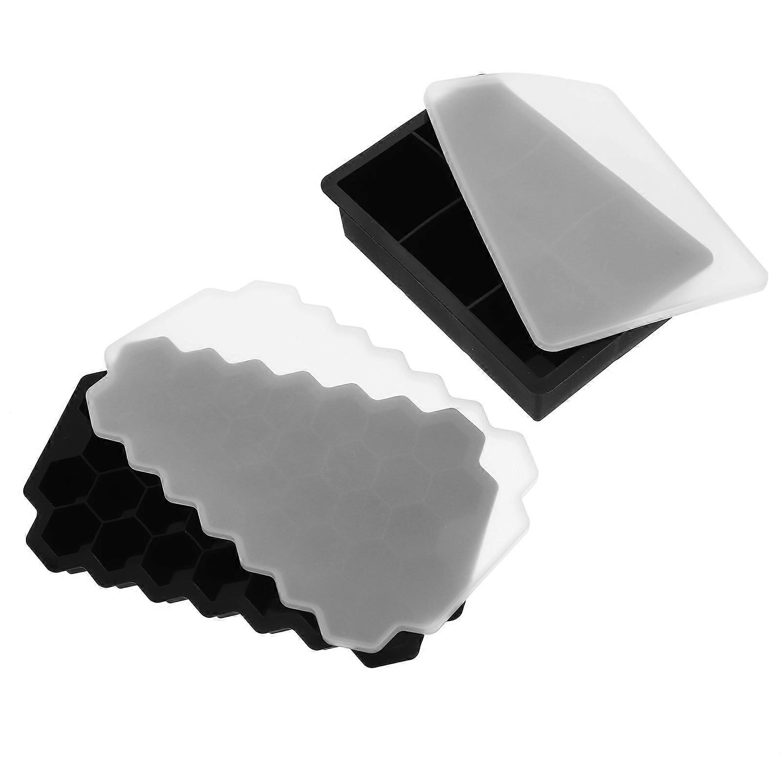 Silicone Ice Tray Mould Honeycomb Shaped For Home Use 2 Sets