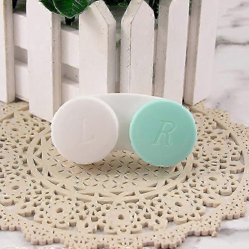 2pcs Leak-Proof Contact Lens Cases Secure Storage for Daily Use