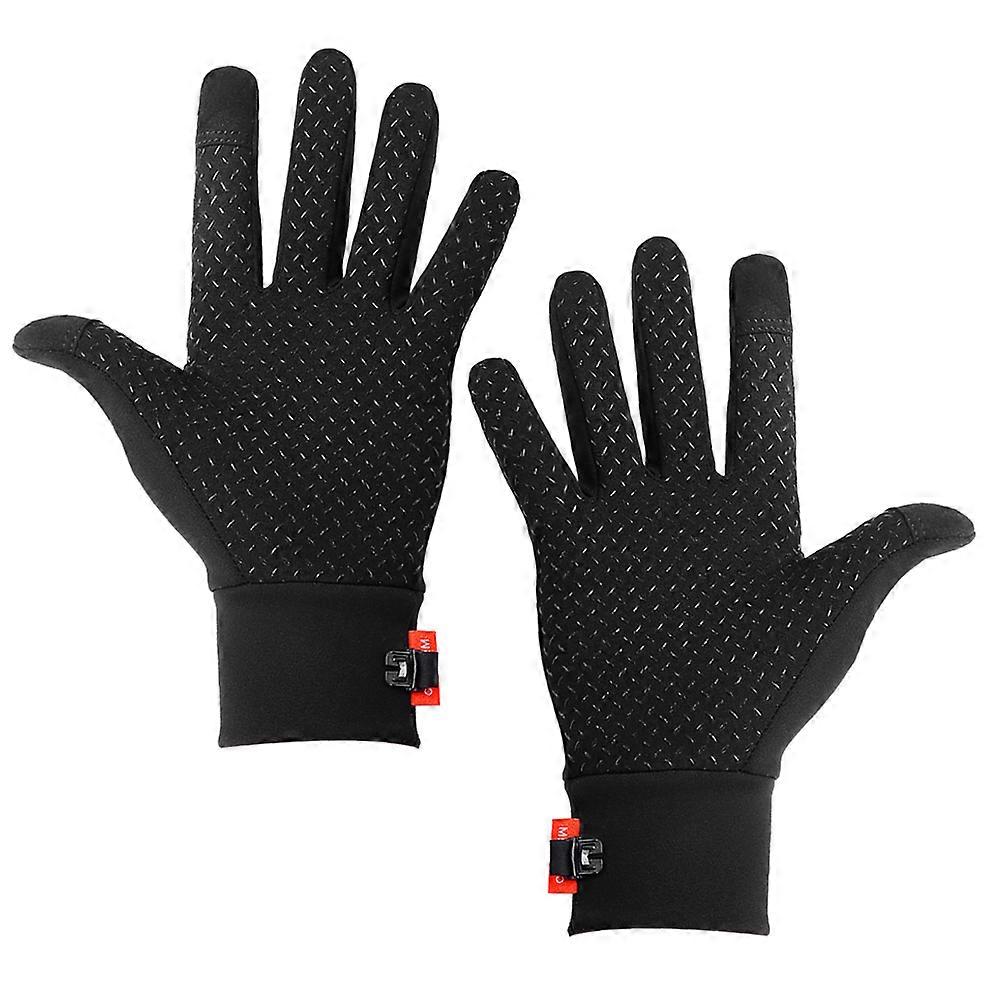 Black Touchscreen Gloves for Winter Driving Insulated Waterproof Cold Size Adjustable