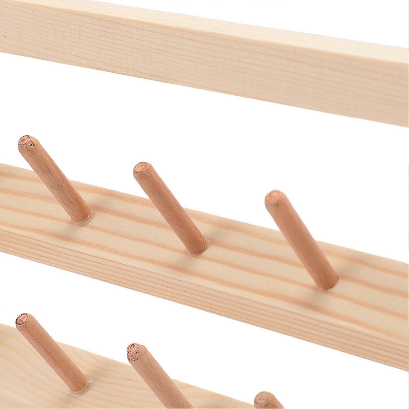 48 Spools Thread Rack Wall Mounted DIY Eco Friendly Embroidery Spool Thread Organizer for Household Sewing