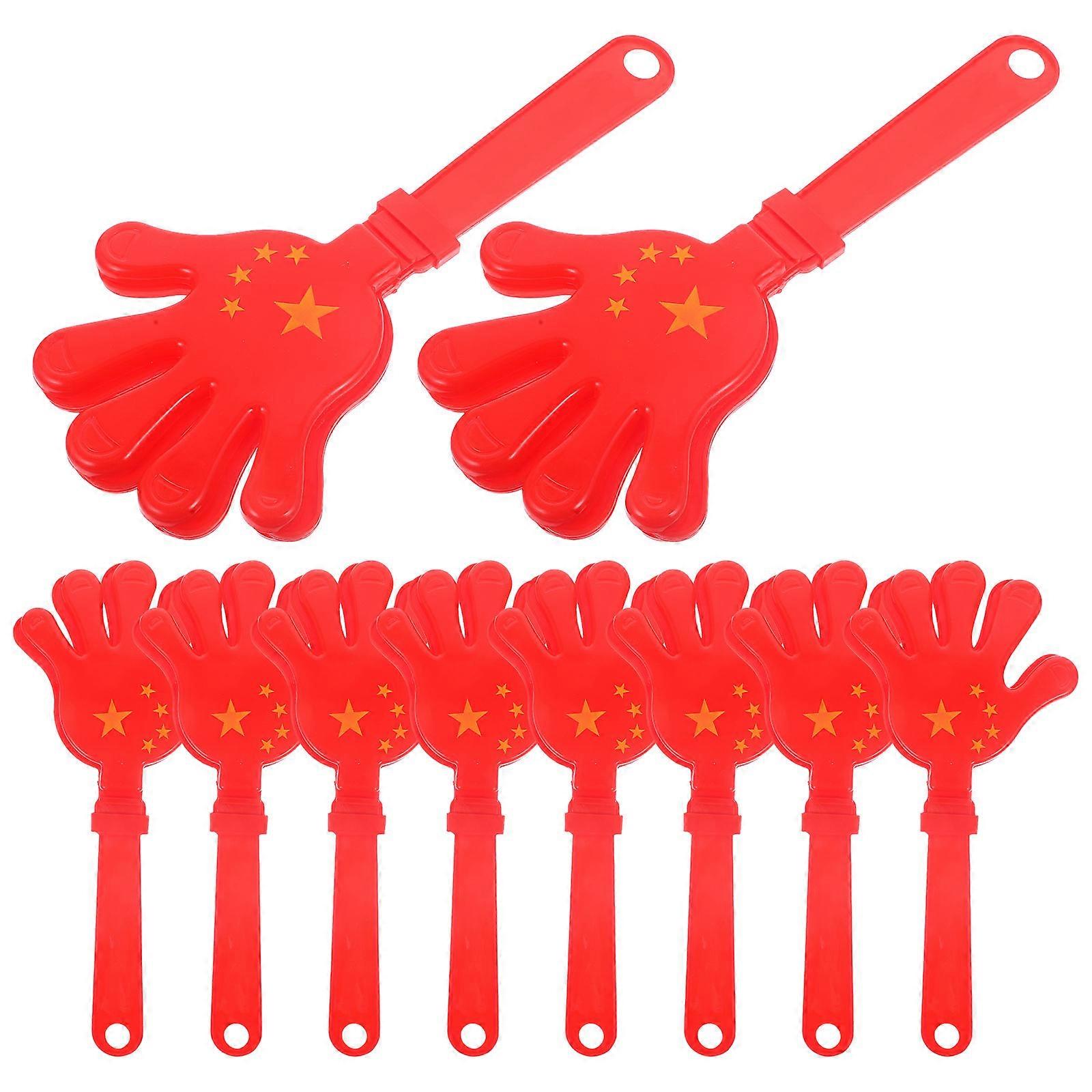 10pcs Colorful Hand Clappers for Festivals, Celebrations, School Events – Safe Cheering Props for Teens and Adults