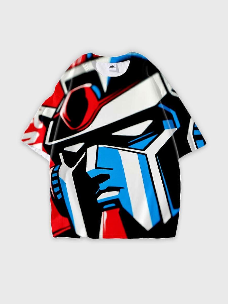 T-shirt round neck Pattern loose short sleeve N334