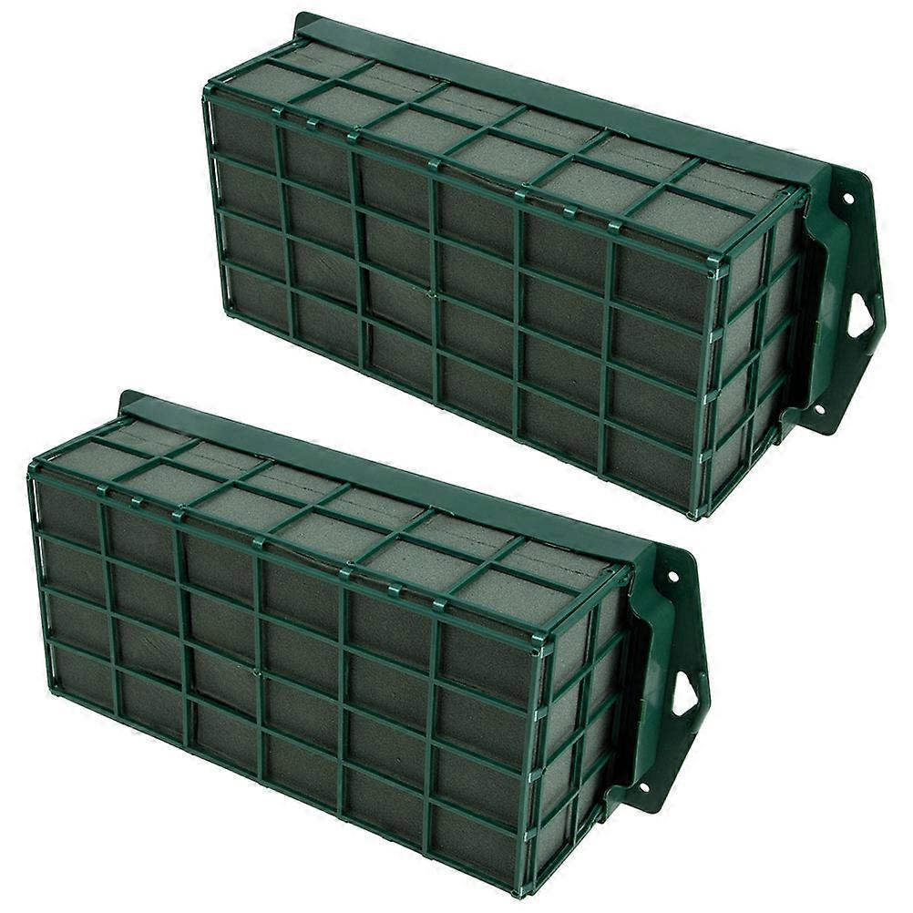 2pcs Floral Foams for DIY Flower Arrangement Mud with Durable PP Material and Sponge for Storage Use