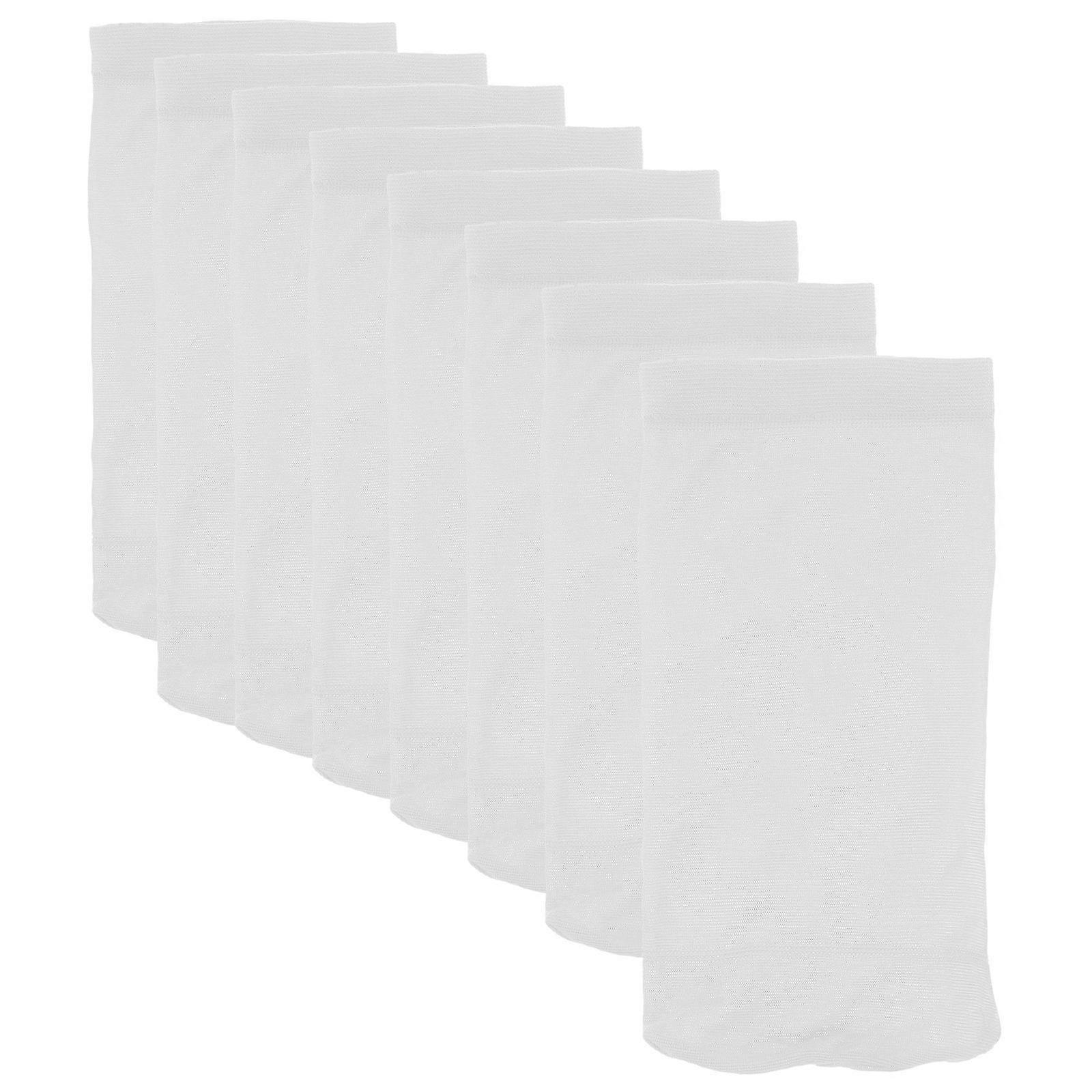 Pool Skimmer Basket Socks 20Pcs White Mesh Storage Bags for Bathroom Use and Water 21X12cm Prevent Clogging