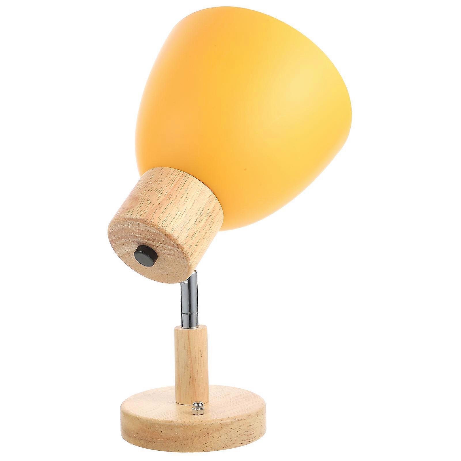 Nordic Wall Lamp in Yellow for Corridor and Mirror Lighting with Durable Aluminum and Iron Construction