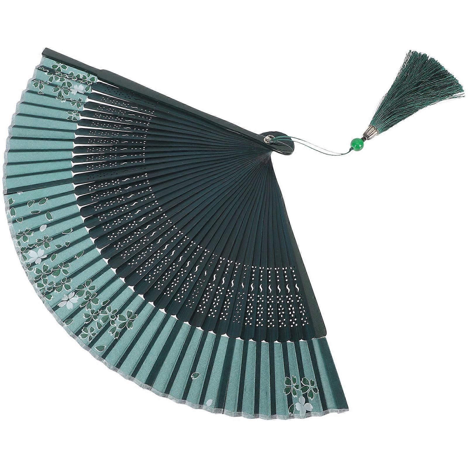 Vintage Bamboo Folding Hand Fan for Cosplay, Dance & Parties – Elegant Portable Fan with Unique Patterns for Home Decor and Gift – Foldable Design