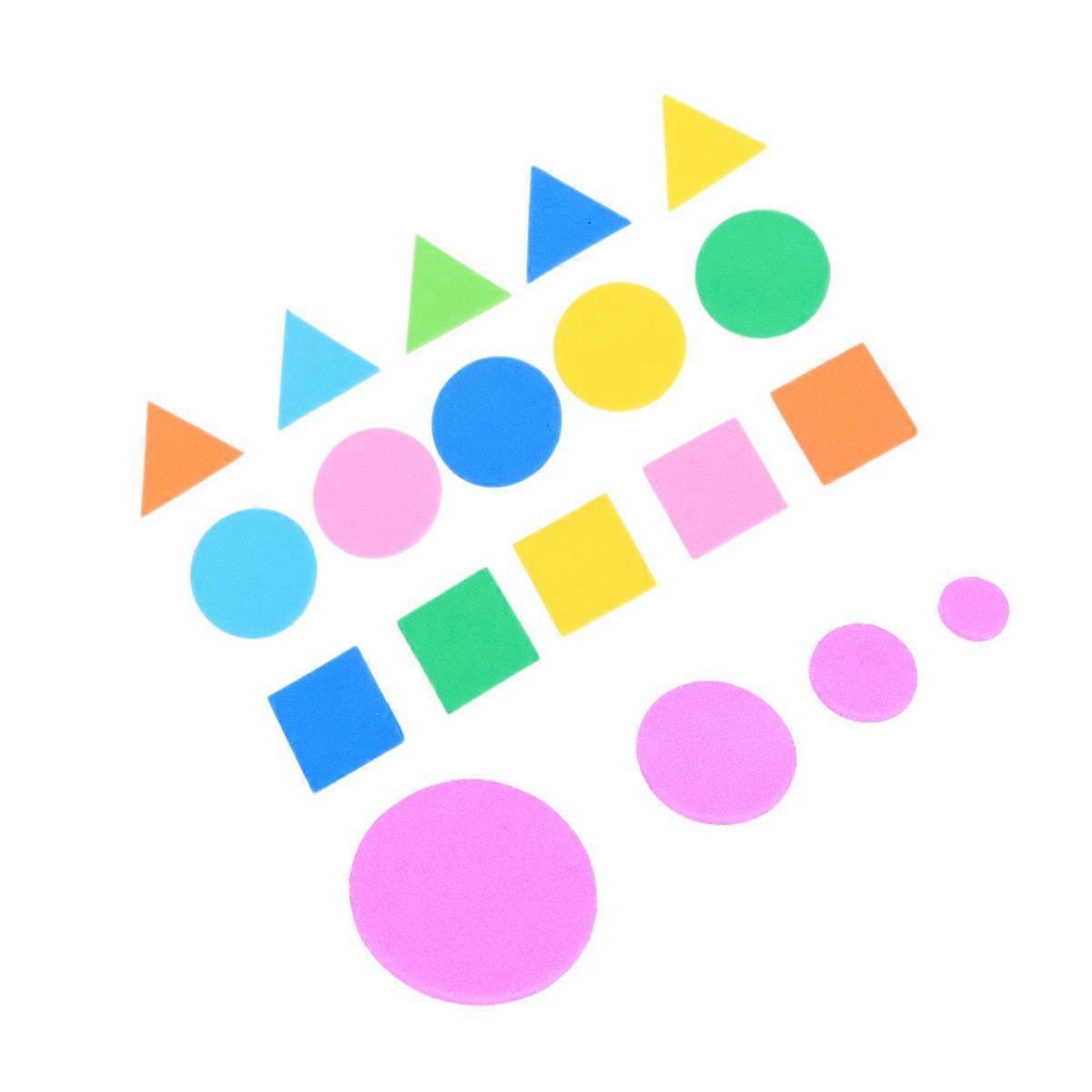 Geometric Figure Stickers for Decoration Assorted Color Safe Soft EVA Material 1000pcs