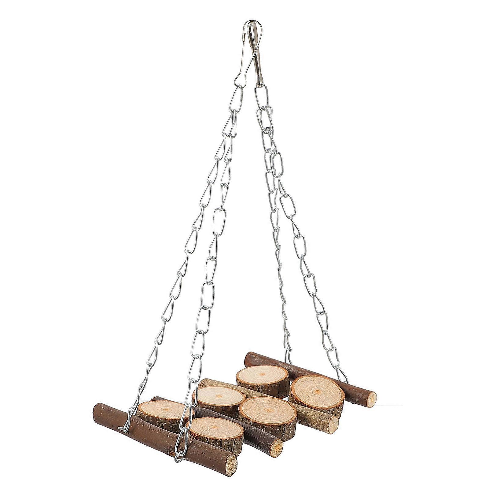 Plastic Bird Toys for Pet Use Light Brown Great for Cockatiel Conure Parrots Budgies 6 Inches