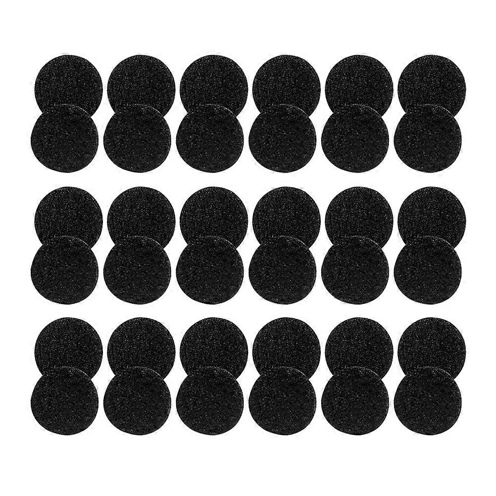 Black Self Adhesive Tape Pad 500 Pairs Round Shape for Home Organization and School Projects Featuring Durable Adhesive