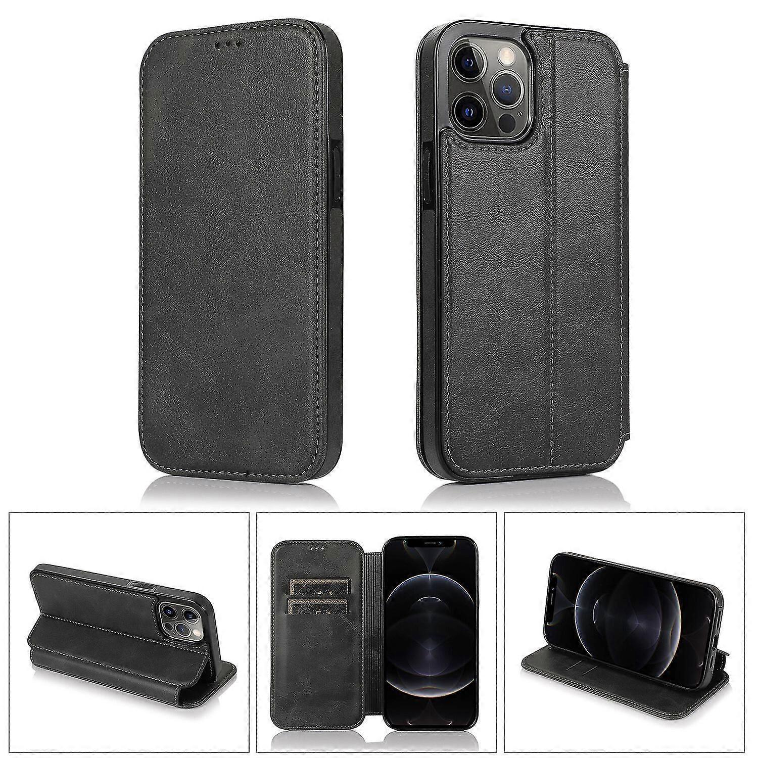 iPhone 12 Pro Max Case Leather Wallet Flip Phone Case