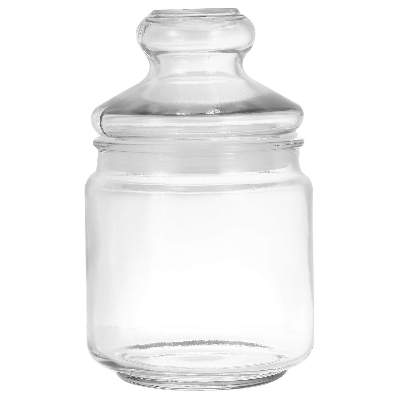 Glass Scented Tea Jar   Transparent Airtight Storage Container for Food, Nuts, Cereal   Kitchen Organization & Storage Solution