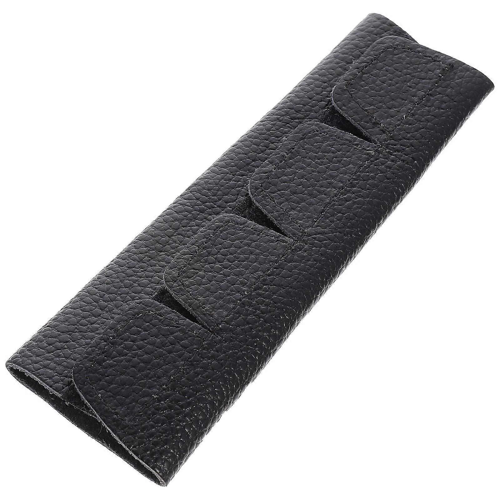 Black Cowhide French Horn Pad for Protecting Horn Paint Durable and Easy to Install 1pc