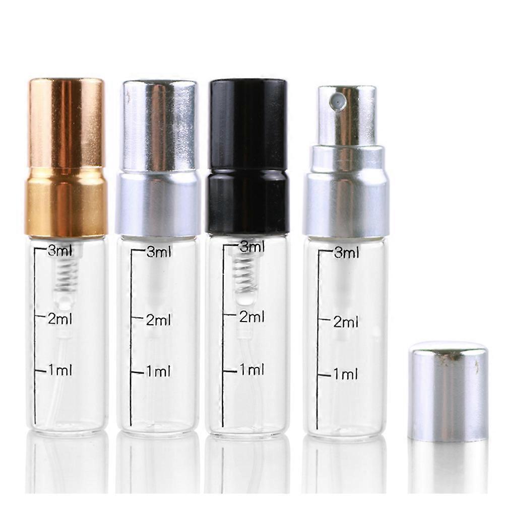 Small Glass Spray Bottle Makeup Water Container For Outdoor Use 3ml 6 Pcs