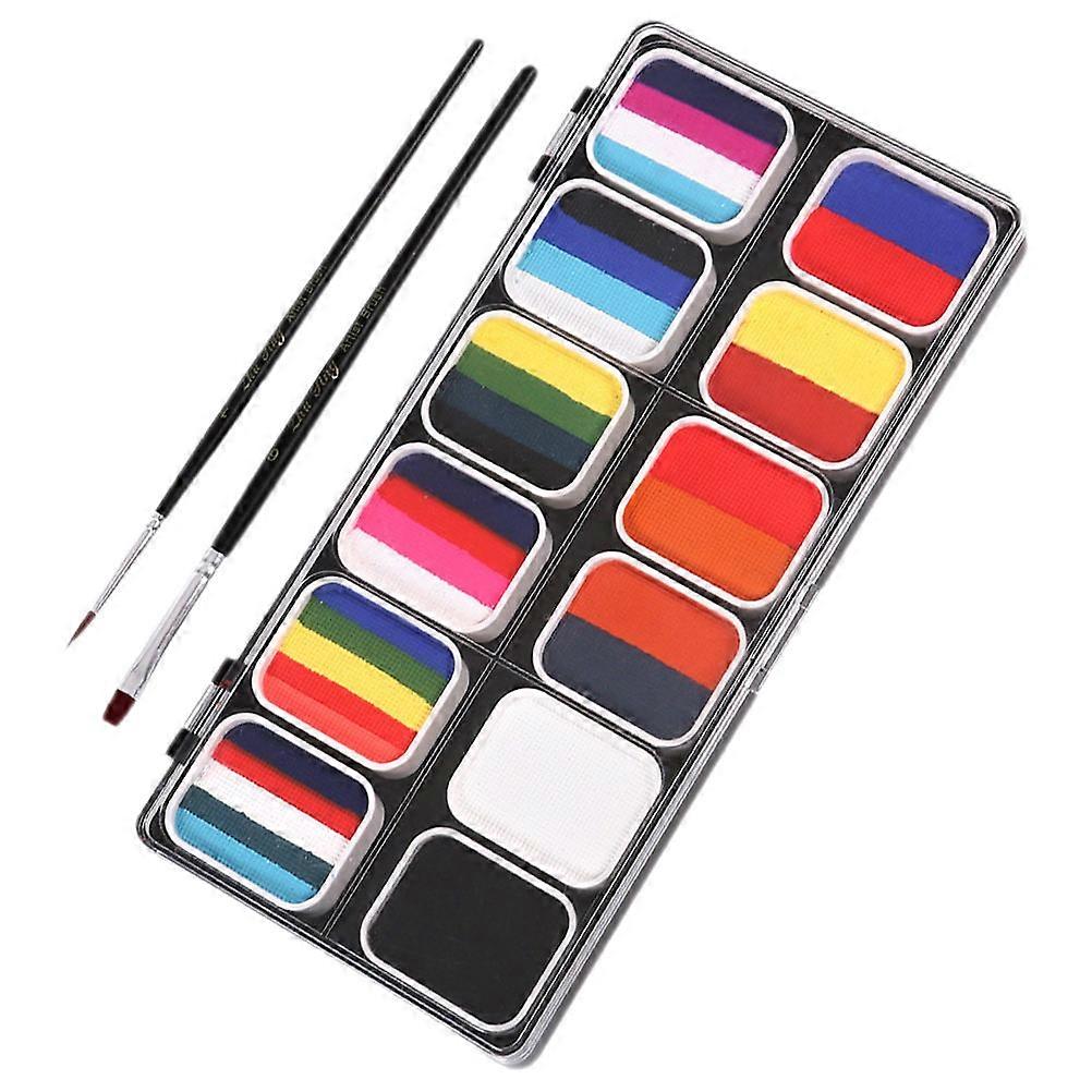 Cosplay Face Painting Kit Ideal For School Events And Festivals Offering Bright Color Options 1 Set